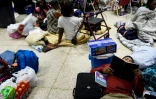 Des habitants de Panama City (Floride) s'abritent dans un refuge, le 10 octobre 2010