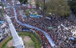 Manifestation du "Jour de la mémoire" en hommage aux victimes de la dictature (1976-83) en Argentine, le 24 mars 2024 à Buenos Aires