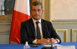 Le ministre de l'Intérieur Gérald Darmanin lors d'une visite à Nimes, le 25 août 2023