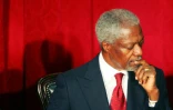 Kofi Annan, ancien secrétaire général de l'ONU, décédé le 18 août à 80 ans, ici le 29 janvier 2008  à Nairobi au Kenya 