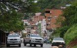 Patrouille après les  violences dans le quartier de la Cota 905 à Caracas, le 9 juillet 2021