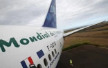 La phrase &quot;La Réunion patrimoine mondial de l'UNESCO&quot; est apposée sur les tous les Boeing 777 d'Air Austral