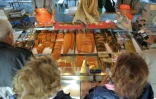 Marché au poisson près de Bergen, dans l'ouest de la Norvège, le 22 septembre 2014 