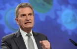 Le commissaire européen au Budget Günther Oettinger le 30 mai 2017 à Bruxelles