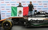 Les pilotes de Force India Sergio "Checo" Pérez et Nico Hülkenberg, le 26 octobre 2016 à Mexico