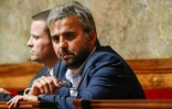 Le député La France Insoumise Alexis Corbière, porte-parole de Jean-Luc Mélenchon, à l'Assemblée natio,ale le 27 juin 2017