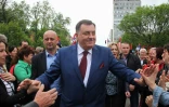 Le leader politique des Serbes de Bosnie, Milorad Dodik, le 14 mai 2016 Ă Banja Luka