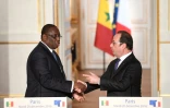 Le président François Hollande et son homologue sénégalais Macky Sall, le 20 décembre 2016 à l'Elysée, à Paris