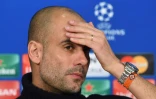 L'entraîneur du Bayern Pep Guardiola en conférence de presse, le 15 mars 2016 à Munich
