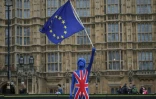 Manifestation anti-Brexit devant le Parlement à Londres, le 29 mars 2018