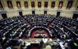 Photo de Noticias Argentinas des députés argentins lors d'une cession au Congrès à Buenos Aires, le 13 juin 2018