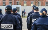 Cérémonie d'hommage à la policière tuée dans un commissariat de la ville, le 30 avril 2021 à Rambouillet (Yvelines)
