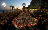 Mémorial en souvenir des victimes de l'attaque au camion sur la Promenade des Anglais, à Nice, le 17 juillet 2016
