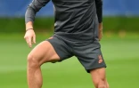 L'attaquant français de Chelsea, Olivier Giroud, à l'entraînement à Stoke d'Abernon, le 1er octobre 2019