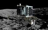 Cette photo, diffusée par l'Agence spatiale européenne le 20 décembre 2013, montre une vue d'artiste de Philae installé sur la comète "Tchouri"