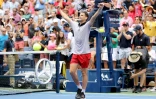 L'Autrichien Dominic Thiem  vainqueur du Sud-Africain Kevin Anderson à l'US Open, le 2  septembre 2018