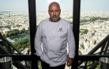 Frédéric Anton dans son restaurant à la Tour Eiffel le 15 juillet 2019