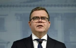 Le Premier ministre finlandais, Petteri Orpo, lors d'une conférence de presse, le 28 novembre 2023 à Helsinki
