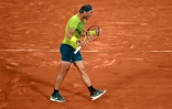 Rafael Nadal a remporté le premier set au tie-break contre Alexander Zverev à Roland-Garros, le 3 juin 2022 