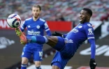 Leicester City et son attaquant Kelechi Iheanacho restent sur un succès décisif dans l'optique de la C1 sur le terrain de Manchester United, le 11 mai 2021