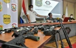 Assassiné mardi en Colombie, le rocureur du Paraguay spécialisé dans la lutte contre le trafic de drogue, Marcelo Pecci, lors d'une conférence de presse le 9 mai 2021 à Asuncion