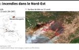 Grèce : incendies dans le Nord-Est