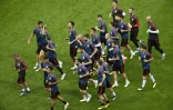L'équipe d'Espagne, à l'entraînement à Kazan le 19 juin 2018, va chercher à décrocher sa première victoire au Mondial
