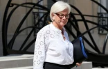 La ministre de la Défense, Catherine Vautrin, quitte le palais de l'Elysée à Paris, le 24 juin 2026