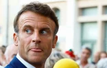 Le président français Emmanuel Macron à Bormes-les-Mimosas le 19 août 2022