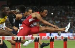Le hurdler américain Aries Merritt lors des Mondiaux de Pékin, le 27 août 2015