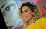 La chanteuse brésilienne Anitta à son domicile de Rio de Janeiro, le 11 avril 2018