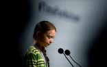 La jeune militante écologiste suédoise Greta Thunberg s'exprime lors d'un événement organisé par l'ONU à la 25e conférence climat à Madrid , le 11 décembre 2019