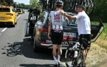 Le lieutenant de Tadej Pogacar, Joao Almeida, blessé, quitte le Tour de France, lors de la 9e étape entre Chinon et Châteauroux, le 13 juillet 2025
