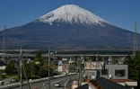 Le mont Fuji vu depuis Gotemba, dans la préfecture de Shizuoka, le 29 novembre 2024 au Japon