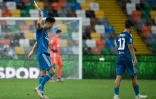 Cristiano Ronaldo lors du match de Championnat d'Italie entre la Juventus et Udinese le 23 juillet 2020 Ă Udine