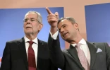 Alexander Van der Bellen et Norbert Hofer le 24 avril 2016 à Vienne