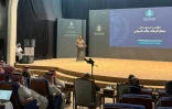 Turki Al-Malki, porte-parole de la coalition militaire dirigée par l’Arabie saoudite, lors d’une conférence de presse à Ryad, le 15 octobre 2026 en Arabie saoudite