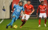 Le milieu de terrain de l'Olympique de Marseille, Dimitri Payet, lors du match de L1 contre Nîmes, le 4 décembre 2020 au stade des Costières