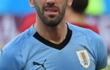 Le capitaine de l'Uruguay Diego Godin avant le match contre l'Arabie Saoudite, le 20 juin 2018 à Rostov