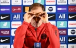Thomas Tuchel, alors entraîneur du PSG, en conférence de presse le 3 mars 2020 à Saint-Germain-en-Laye