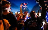 Manifestation de soutien au peuple cubain à Miami le 11 juillet 2021