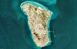 Image satellite de l'île de Kharg, le principal terminal pétrolier de l'Iran, le 2 mars 2026