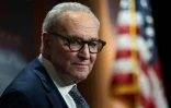 Chuck Schumer, le chef de la minorité démocrate au Sénat, à Washington le 30 septembre 2025, aux Etats-Unis