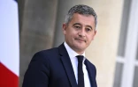 Le ministre de la Justice, Gérald Darmanin, à la sortie de l'Elysée, le 14 octobre 2025 à Paris