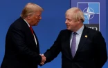 Le président américain Donald Trump et le Premier ministre britannique Boris Johnson, le 4 décembre 2019 au Sommet de l'Otan à Watford, au nord-est de Londres