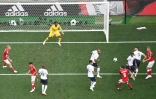 La France face au Danemark au stade Luzhniki à Moscou le 26 juin 2018
