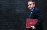 Le ministre britannique de l'Environnement George Eustice le 27 octobre 2021 à Londres