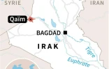 Carte de localisation de Qaïm en Irak