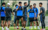 L'équipe du Guangzhou R&F à l'entraînement le 20 avril 2020 à Canton