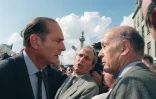 Jacques Chirac et Valéry Giscard d'Estaing, le 29 septembre 1991 lors d'un rassemblement d'agriculteurs